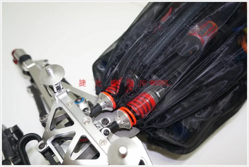 Черная дышащая сетчатая пряжа Пылезащитная верхняя одежда комплект для 1/10 HRAXXAS