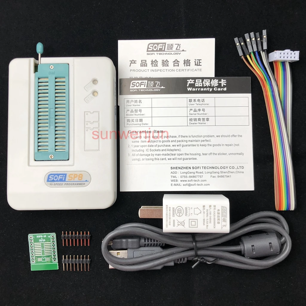 Программатор USB SOFi SP8 F + программирование офлайн EEPROM SPI BIOS поддержка 5000 чип|bios spi