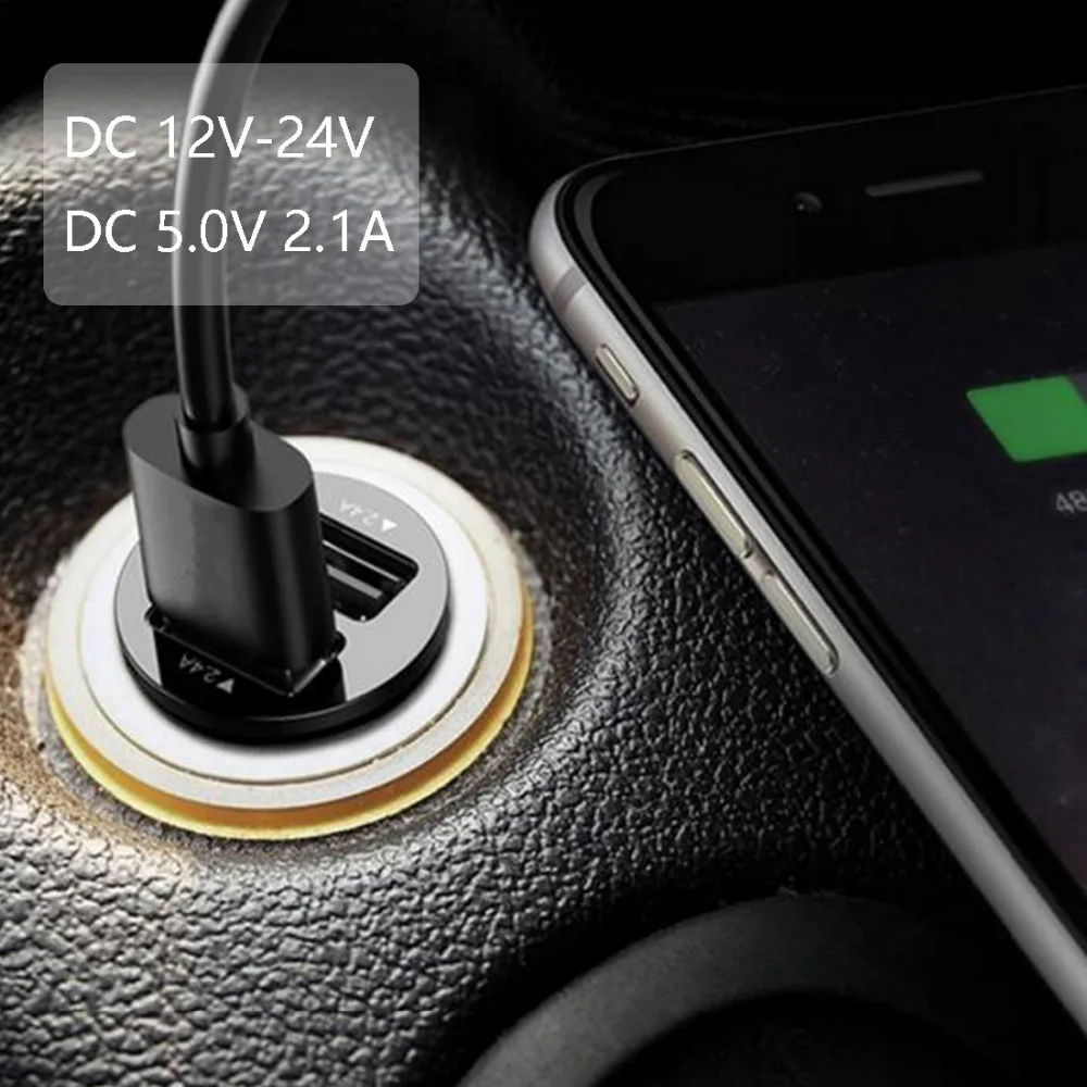 Автомобильное зарядное устройство с двумя USB портами 2 1 А 5 В|charger power|charger power