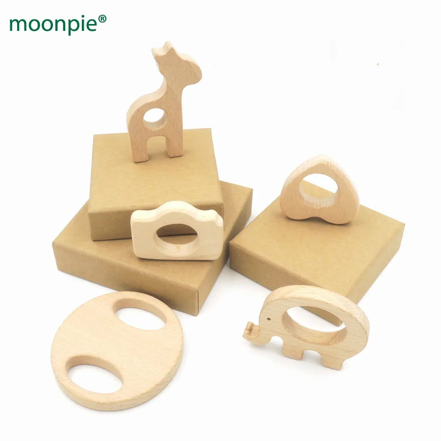 5 натуральных детских прорезывателей для зубов Очаровательное ожерелье