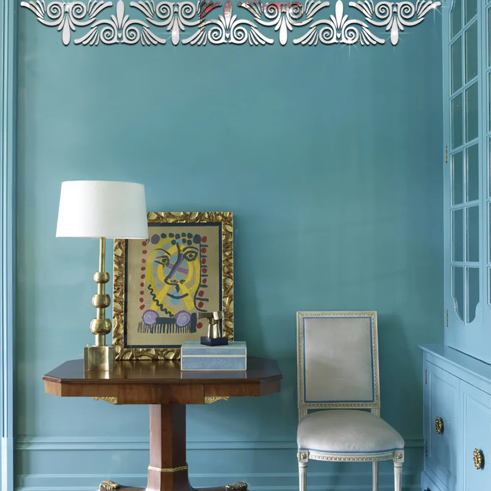 Funlife набор из двух зеркальных наклеек талия для гостиной фоновые настенные