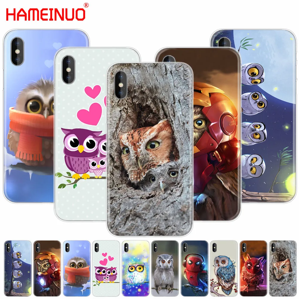 Чехол для мобильного телефона HAMEINUO с милыми совами и мультяшным рисунком чехол