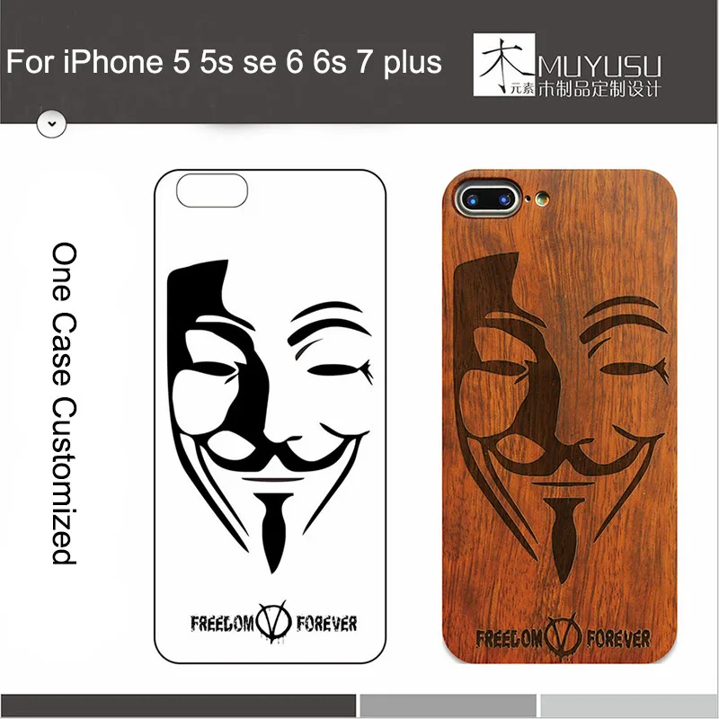 Уникальный деревянный пластиковый чехол на заказ для Apple 5 5s se 6 6s plus 7 | Мобильные