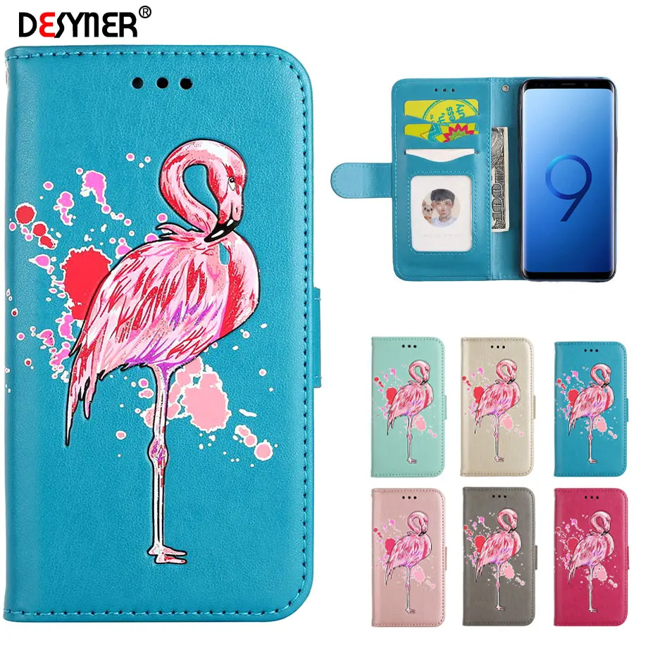 Чехол книжка из искусственной кожи для Samsung galaxy J2 J3 J5 J4 J6 J7 2017 Pro S5 S6 S7 S8 S9 Plus Edge A5 A3 A8