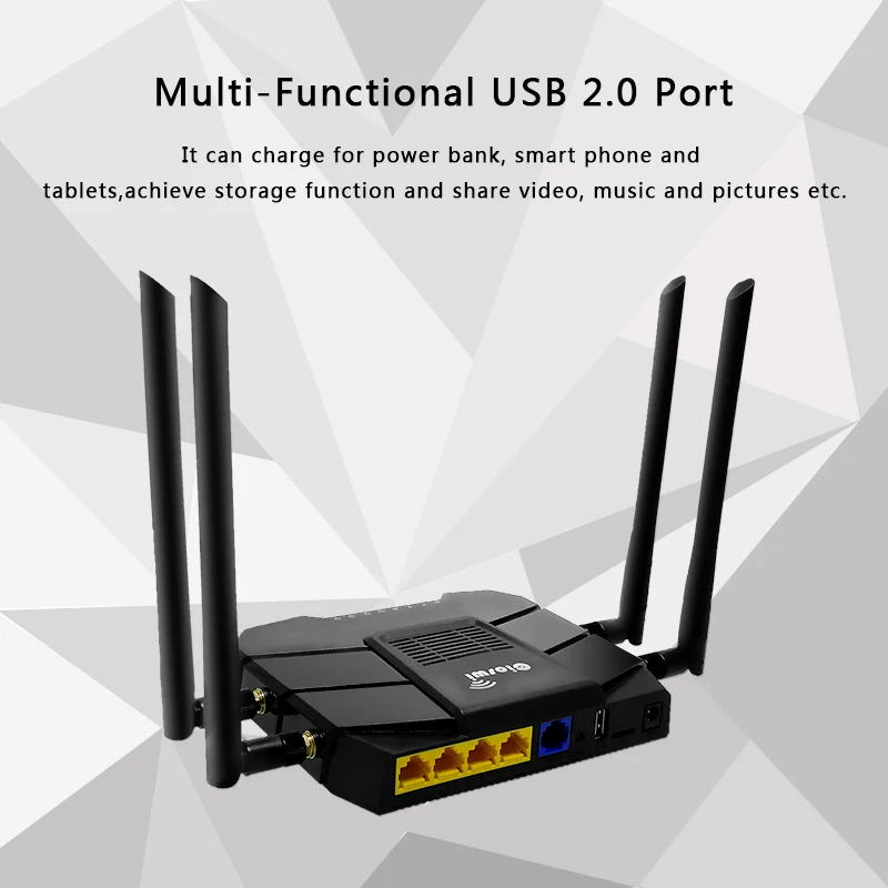 Гигабитный маршрутизатор прошивка Openwrt 3G 4G Wi-fi для путешествий на открытом