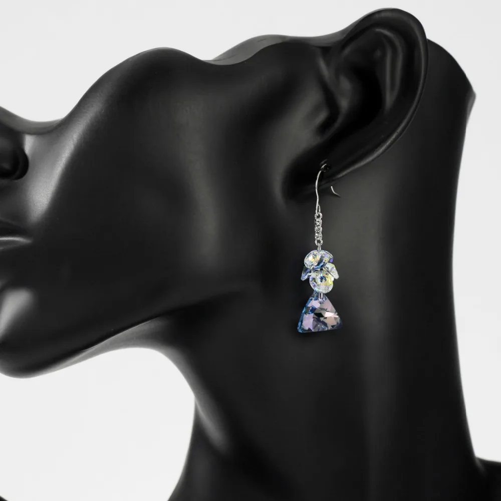 Neoglory синие очаровательные Подвесные серьги для женщин подарки девушек модные