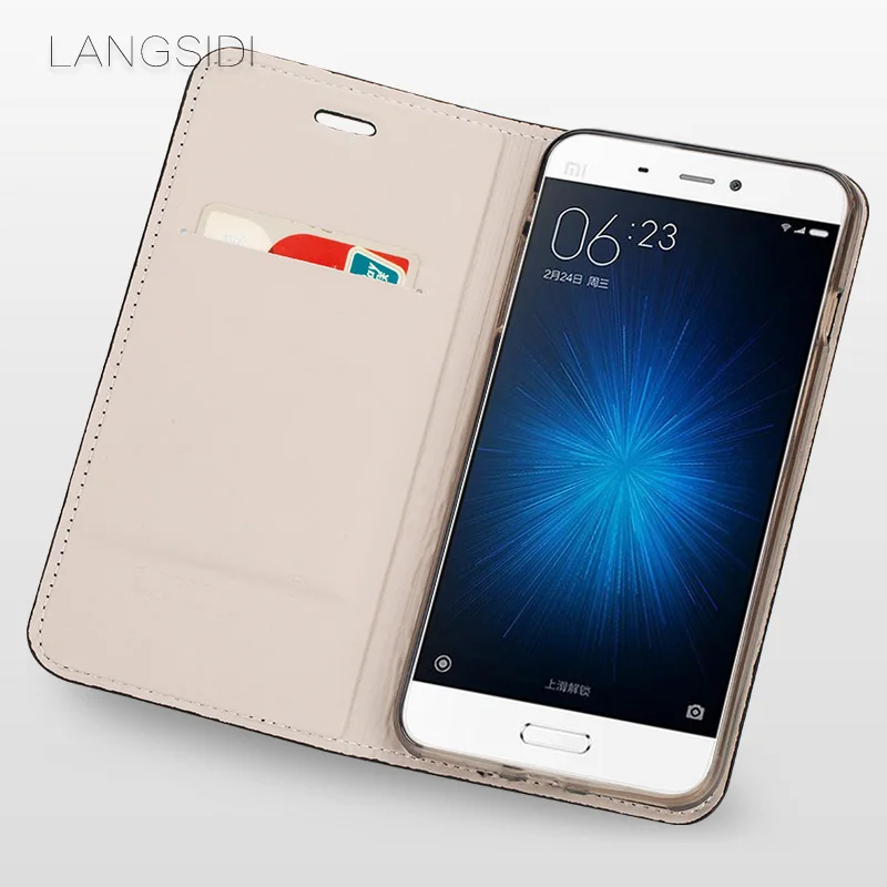 Чехол для телефона wangcangli из крокодиловой кожи кожаный флип чехол Xiaomi Redmi 5A ручной
