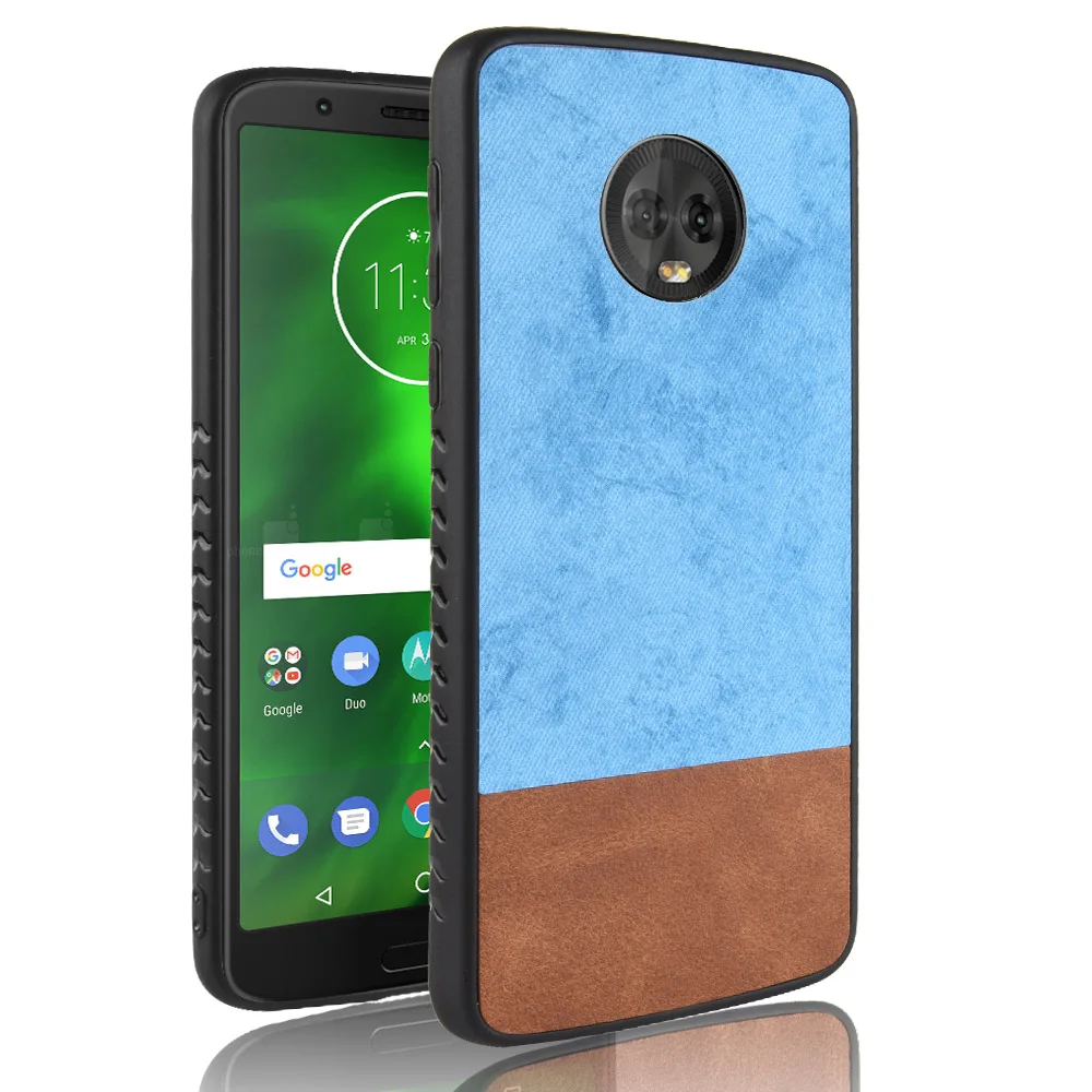 Водонепроницаемый чехол для Motorola G6 Plus тонкий жесткий с рисунком MOTO + | Мобильные