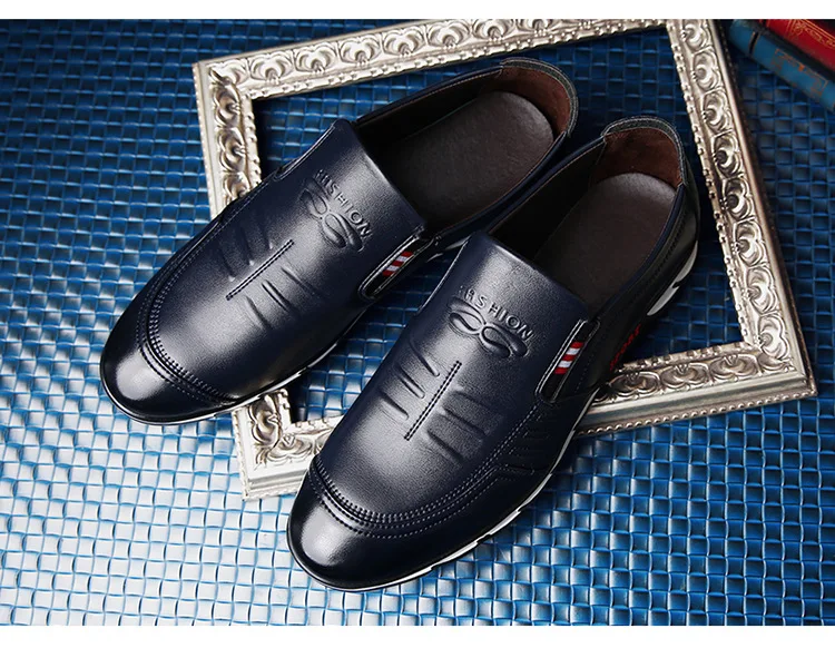 Брендовая Дизайнерская обувь; мужские лоферы; сезон весна; модная кожаная обувь без шнуровки; мокасины для вождения; мужские мягкие черные официальные модельные туфли; повседневная обувь