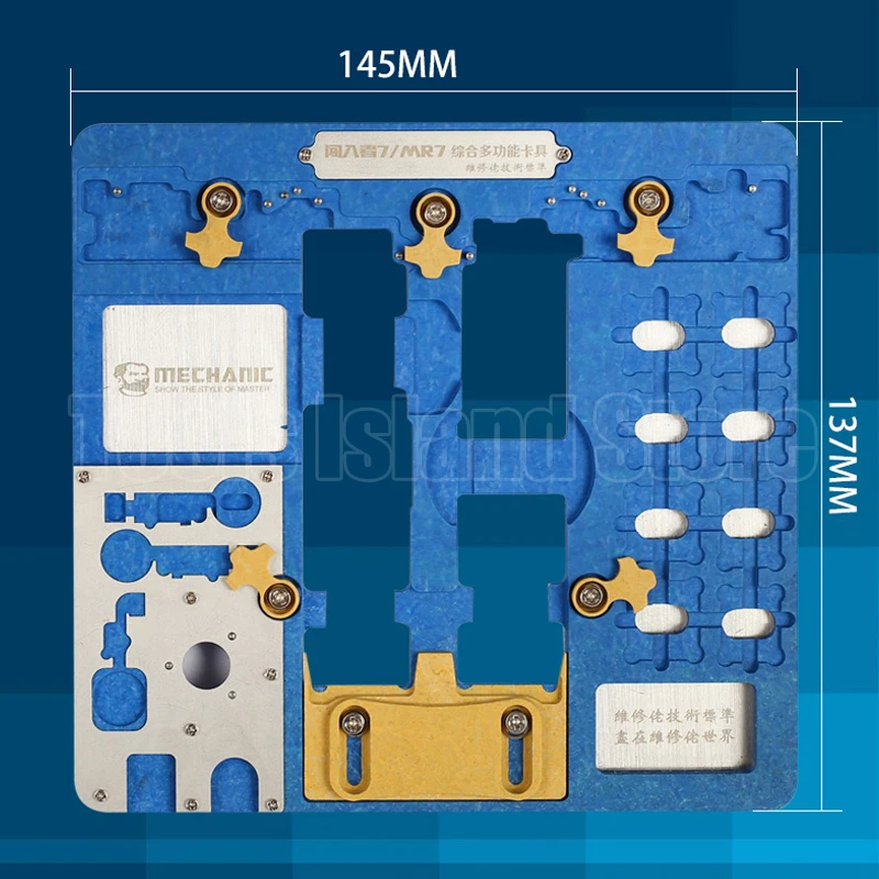 Механическое Двухслойное приспособление для iPhone A7 A8 A9 A10 A11 A12 NAND PCIE материнская плата отпечаток пальца процессор чип удалить клей ремонт
