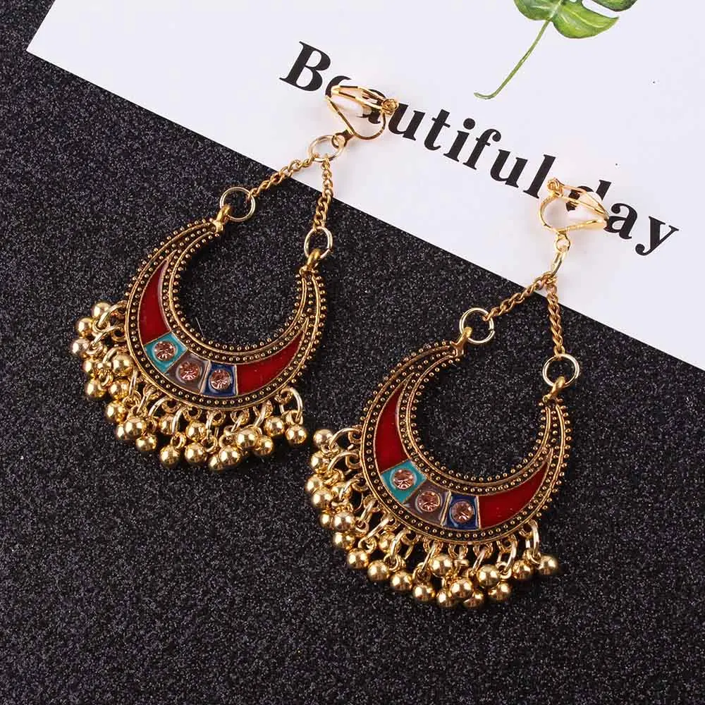 JIOFREE,, модные, 3 цвета, Boho, клипсы, серьги для женщин, ювелирное изделие, Ретро стиль, длинные серьги, богемный стиль, клипсы, серьги, бижутерия
