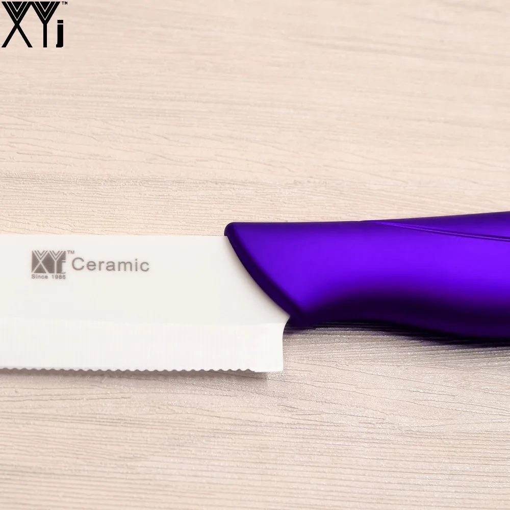 Xyj абсолютно циркония Пособия по кулинарии Ножи 6 дюймов Sharp Белый Клинок santoku
