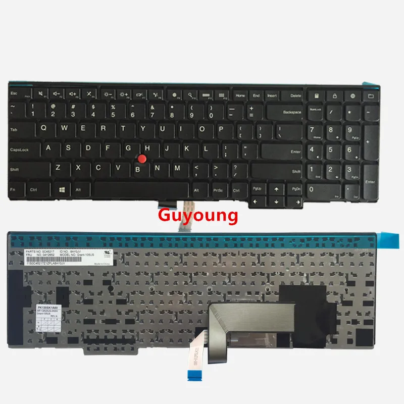 Английская клавиатура для Lenovo ThinkPad W540 W541 W550s T540 T540p T550 L540 Edge E531 E540|Клавиатуры| |