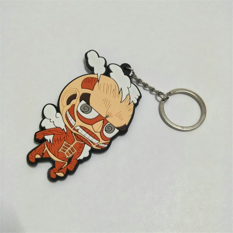 Аниме атака на Титанов Фигурки игрушки ПВХ брелок Comic Shingeki no Kyojin Rivaille Eren Figuras