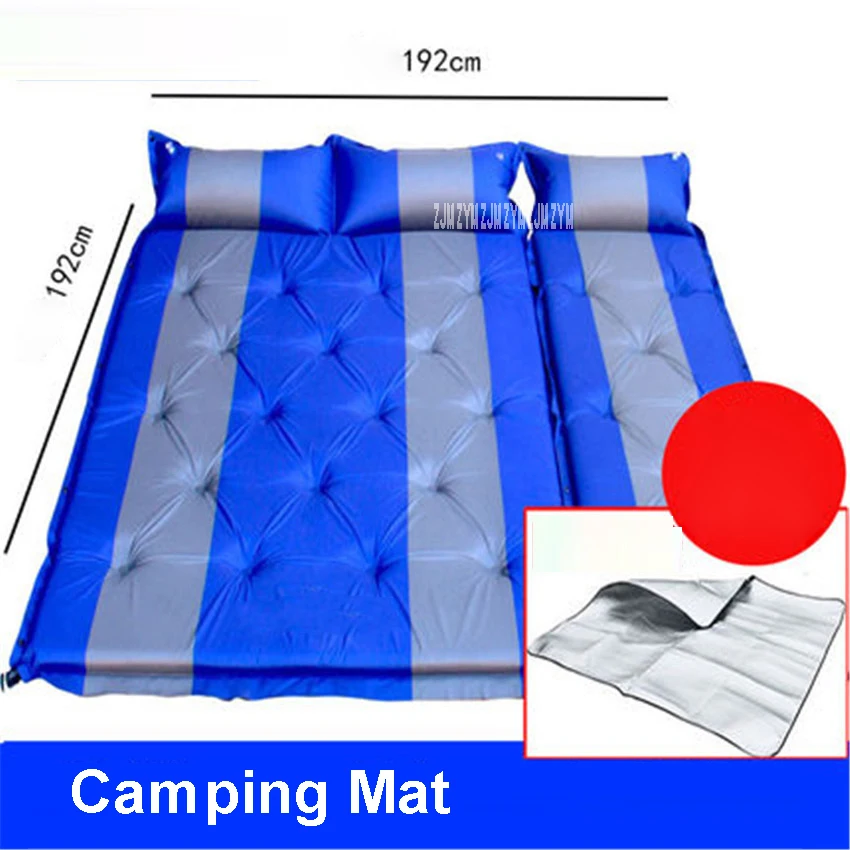 Автоматический надувной матрас для 3 человек открытый коврик кемпинга