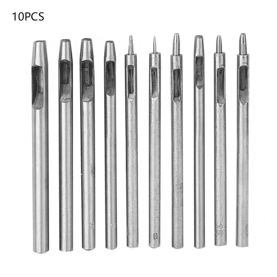 Дырокол для кожи инструменты рукоделия 10 шт. инструмент перфорации дырокол ремня