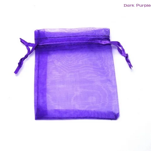 Dark Purple 10 шт./лот 7x9 см/9x12 см/10x15 см/13x18 см/15x20 см/17x23 см/20x30 см сумки из органзы для упаковки ювелирных изделий сумки для свадебной вечеринки - Цвет: Dark Purple