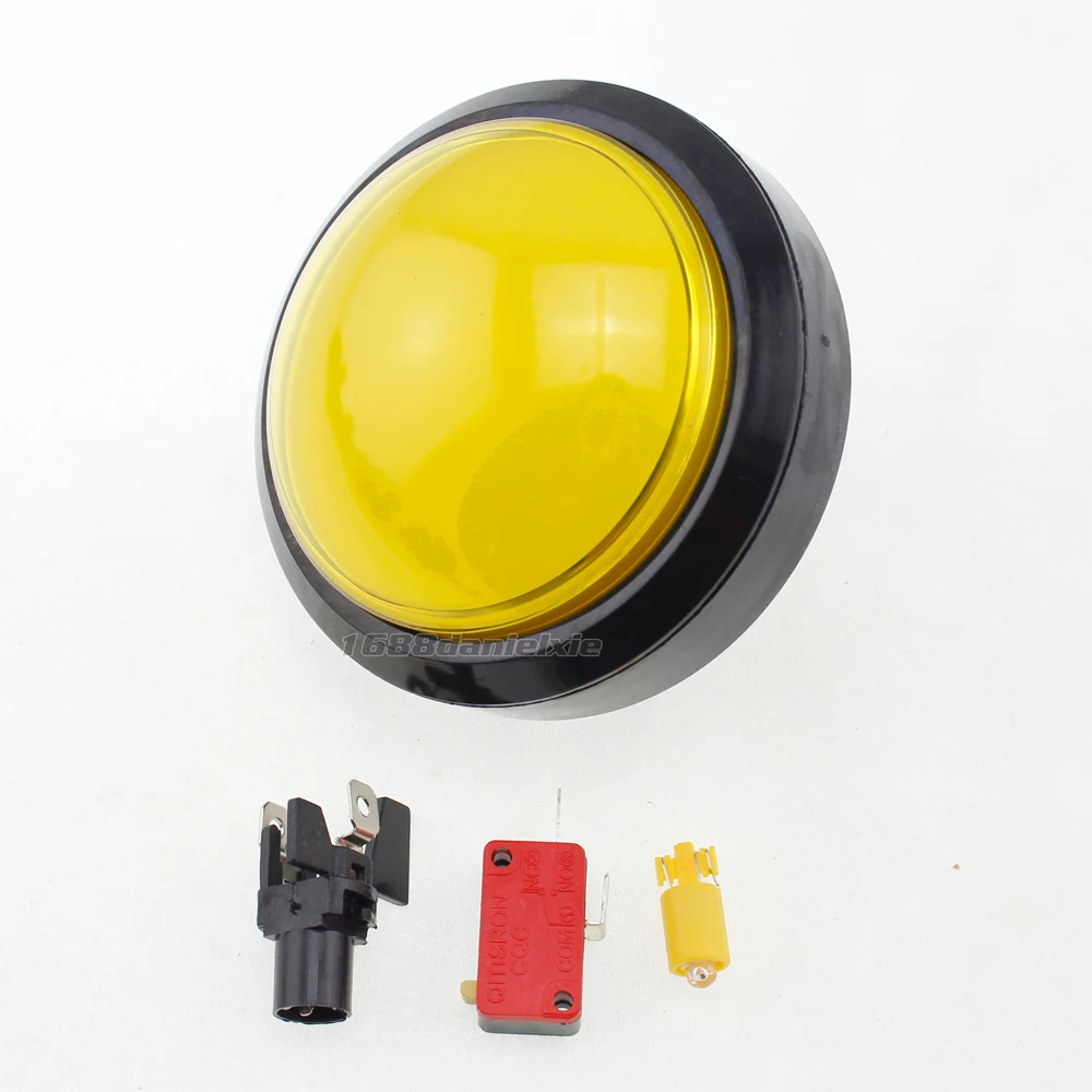 Аркадсветодиодный светодиодная полусферическая кнопка 5x100 мм 4 дюйма большой