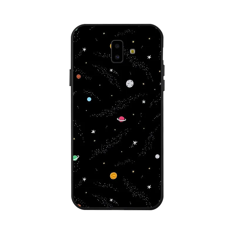 Чехол для samsung Galaxy J4 J6 плюс чехол s модный силиконовый черный чехол для samsung A7 J6 J4 J8 крышка бампера