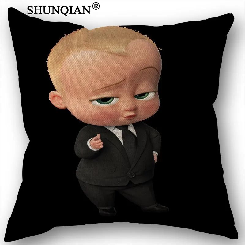 1 Изготовленный На Заказ Boss Baby напечатанная наволочка из парусины размером 45*45 см одной стороны, свадебных платьев, декоративных изделий и наволочка льняное белье Наволочка - Цвет: 1