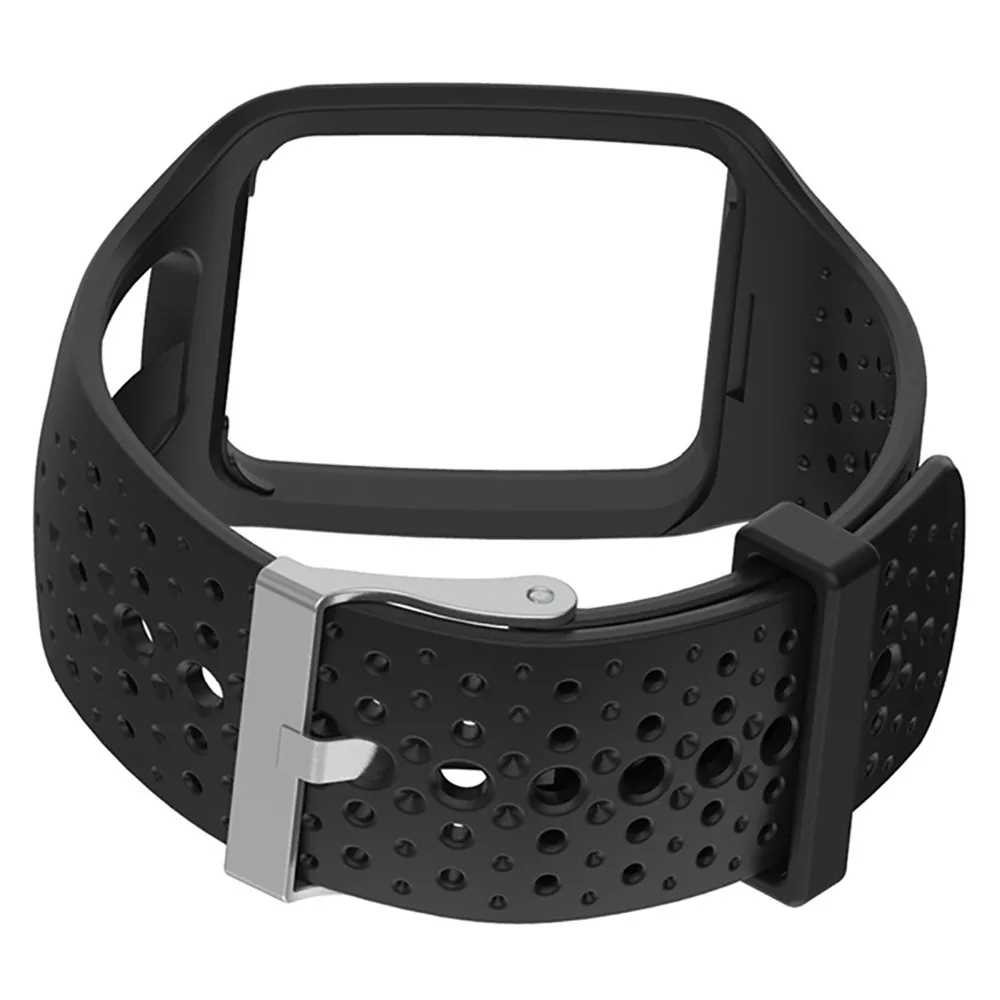 Силиконовый Квадратный ремешок для часов сменный TomTom 1/Tom Runner gps спортивные часы