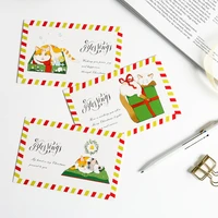 30pcs mail you a christmas design card multi use as scrapbooking party invitation diy gift greeting card message postcard