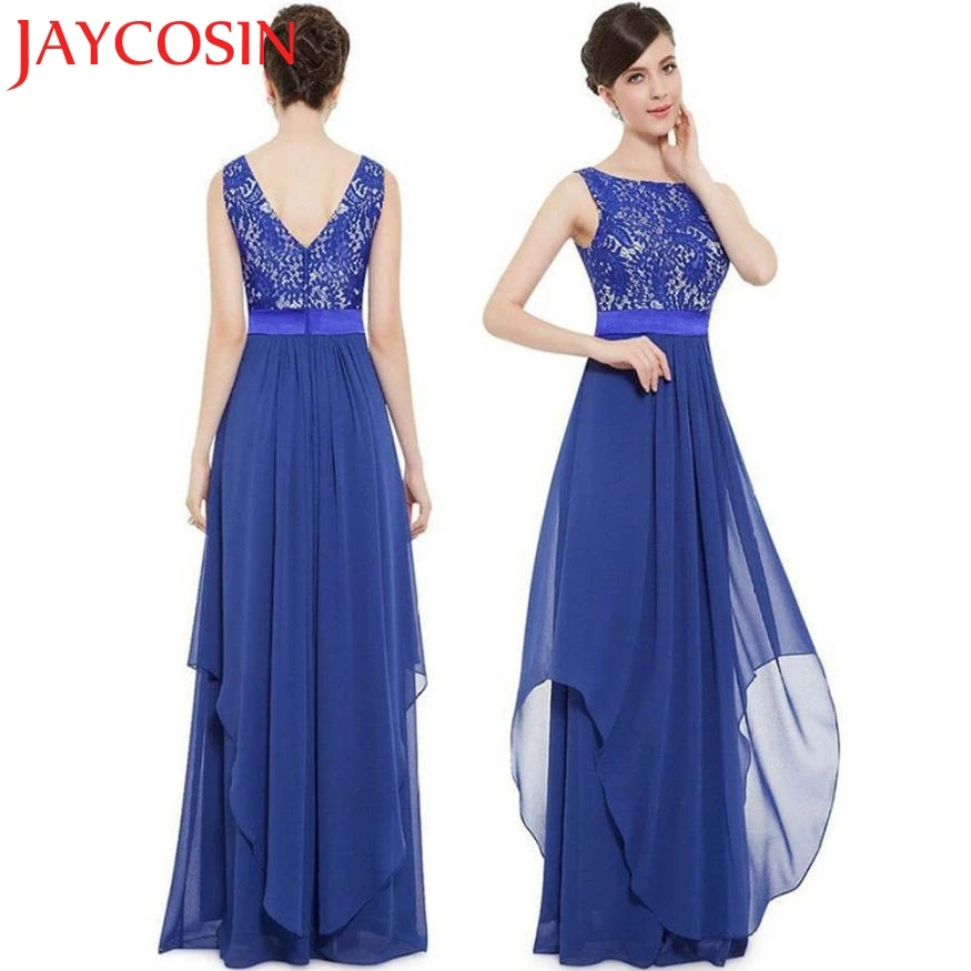 2018 Платье женское шифоновое длинное платье макси подружки невесты Вечернее