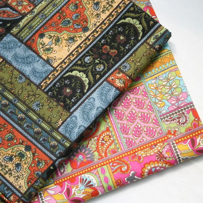 

New!2Colors Vintage Quilt Designer Cotton Fabric for Patchwork Bedding Quilting Fabric Sewing Tissue Cloth Only Few in stock