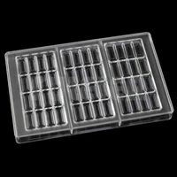 1 piece diy polycarbonate chocolate mould jelly cake decoration pastry baking dish hard pc sweet candies chocolate bar molds