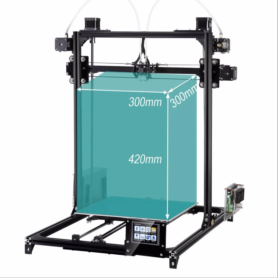 Доставка из России 3D принтер I3 Плюс Размер Autoleveling один рулон нити Подарок|3d printer kit