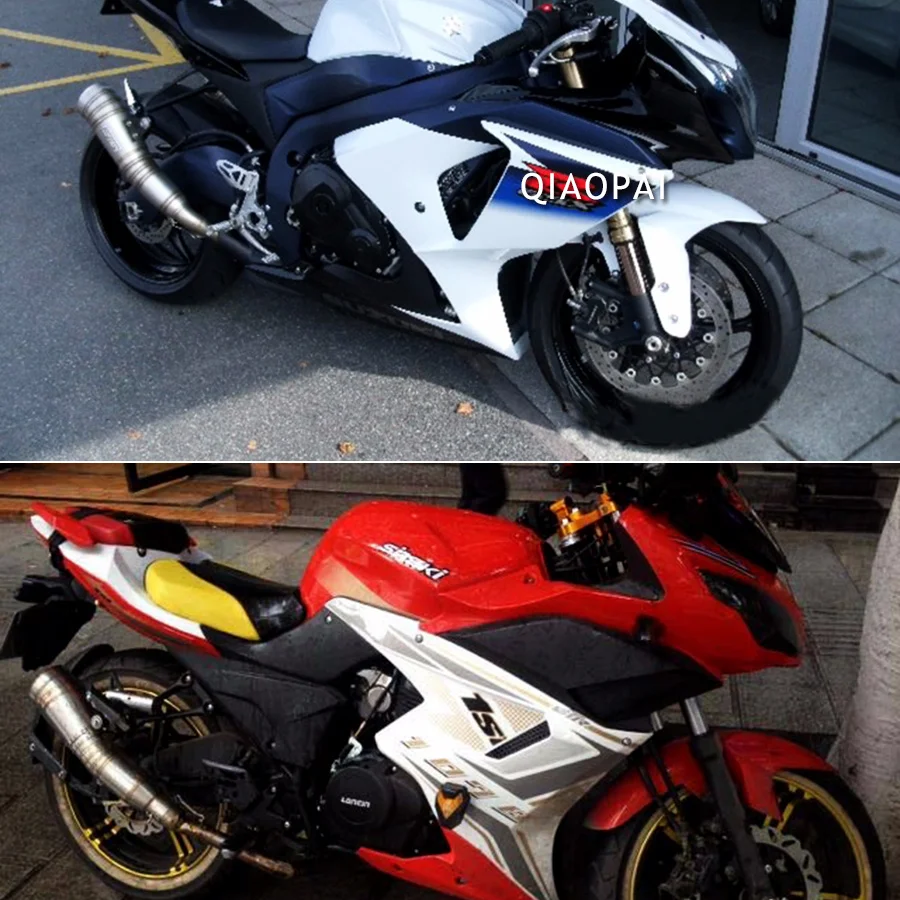 Глушитель выхлопной трубы мотоцикла 51 мм для Z250 Z300 Z750 Z800 GSR750 NC700 RC920 Nmax 125 Er6n cbf 600