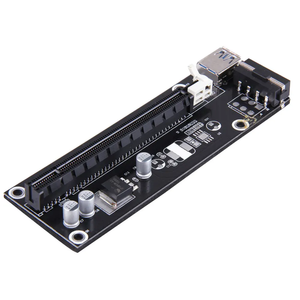 Amzdeal 5 Gbp/S высокая скорость USB 3 0 Плата расширения PCI E 1X до 16X черный BTC и т. Д.
