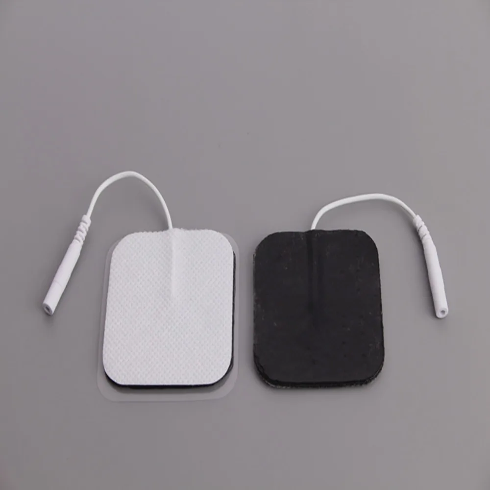 

DHL Бесплатная доставка 6000 шт./лот филировальная машина электродные подушечки с кабелем для всего тела Массажер Пульс терапия машина pad 5*5 см