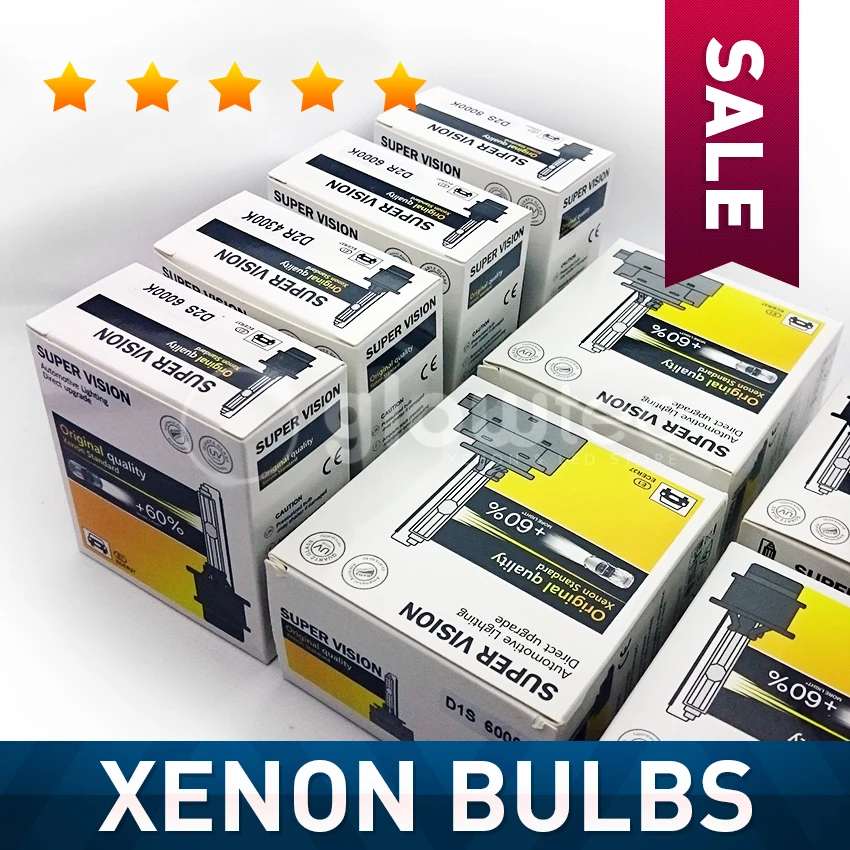 2 шт. ксеноновая лампа HID фара D1S D2S D3S D4S все цвета для фар 6000K 4300K GLOWTEC|xenon bulb|xenon