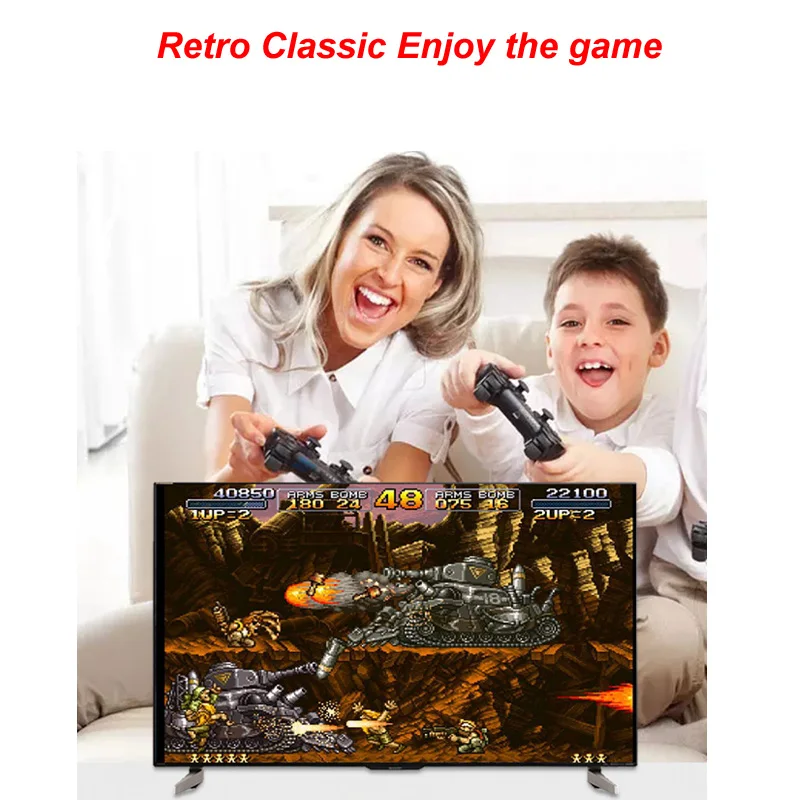 Белая игровая консоль для GBA/NEOGEO/SNES/NES формат HDMI и AV выход Встроенные 600 ретро классические игры с 2 джойстиком