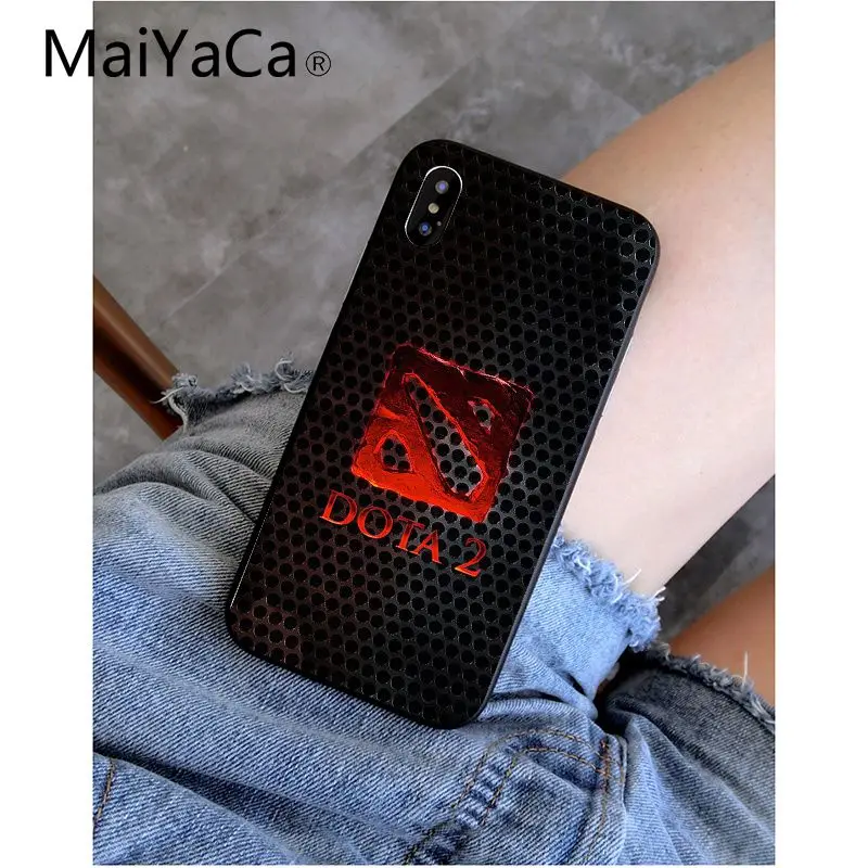 A15 MaiYaCa Shadow Fiend Dota 2 Smart Cover черный мягкий чехол для телефона для iPhone 6S 6plus 7plus 8 8Plus X Xs MAX 5 5S XR - Цвет: A15