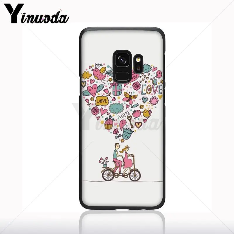 Yinuoda life is liking a ride bicycle bike dog Soft silicone black Phone Case For Samsung Galaxy s9 s8 plus note9 s10plus Cover | Мобильные