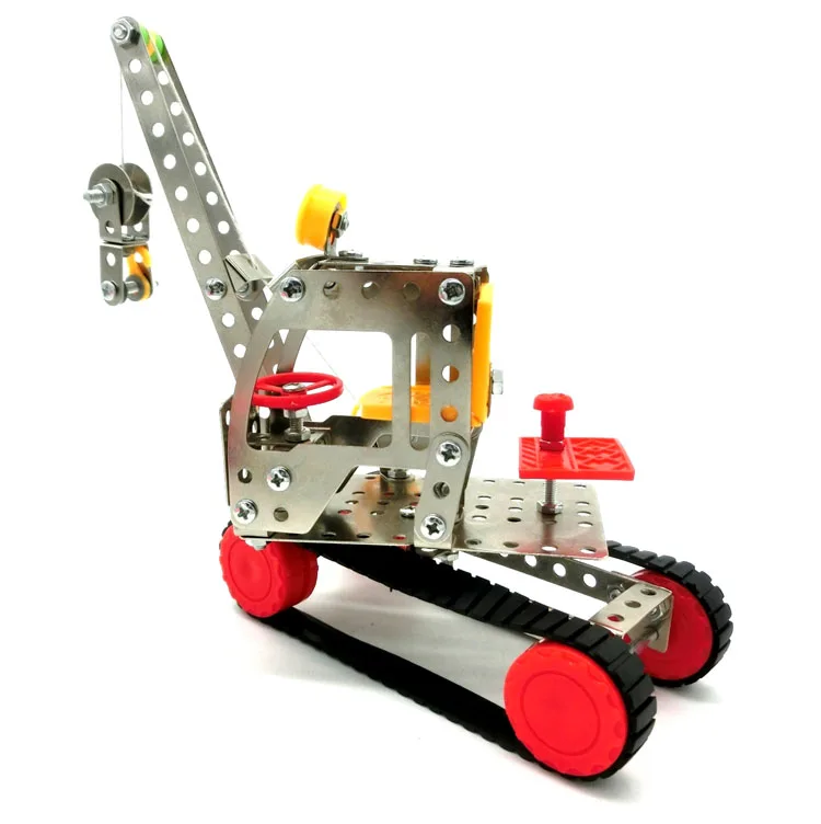 ConstructionTruck Hoist Metal Toy Vehicle Assemble Needed 3D Block for kids Early Development | Игрушки и хобби