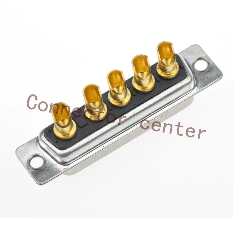 Высокомощный разъем DSUB DB 5W5 штырьковый обработанный полностью Золотой тип