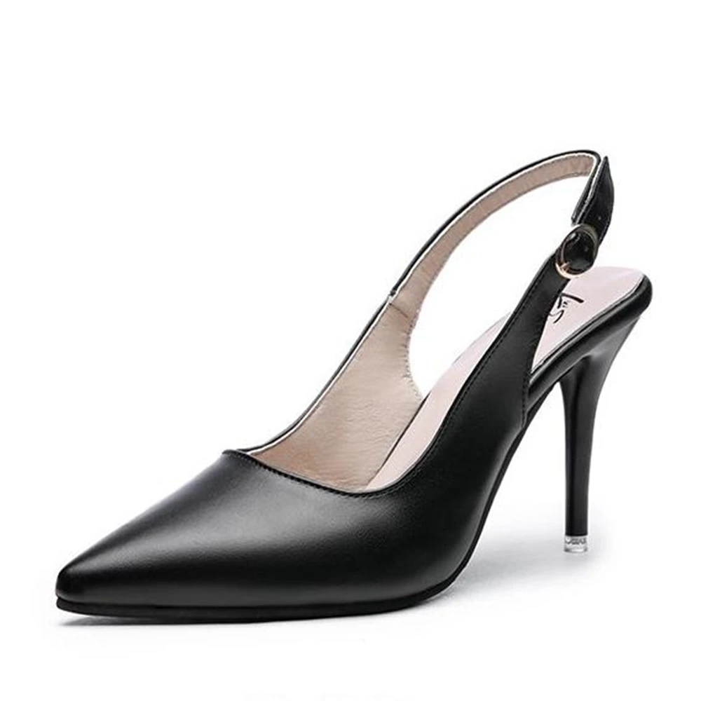 Женские туфли на высоком каблуке Ms с острым носком в европейском стиле|Женские