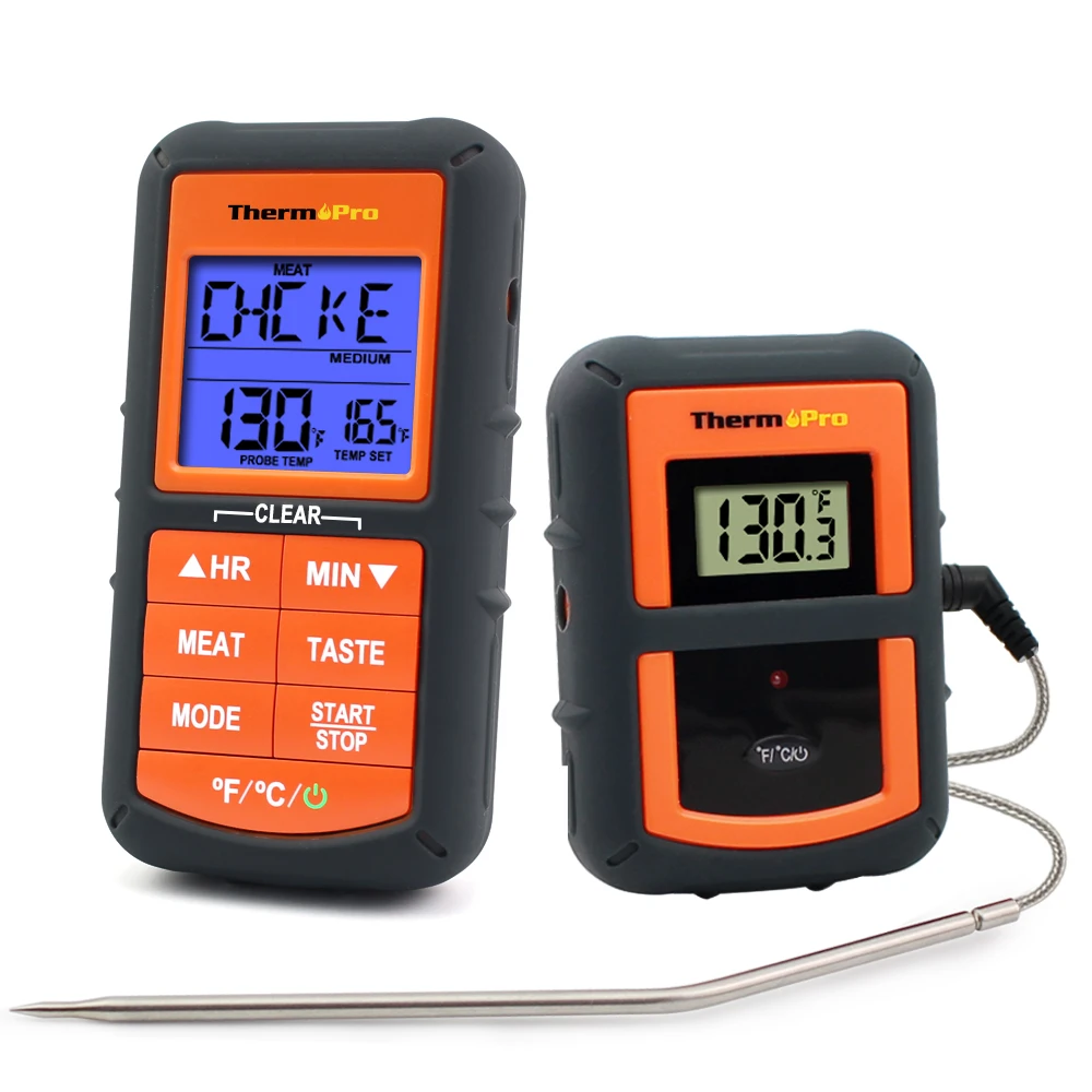 

Беспроводной цифровой Кухонный Термометр ThermoPro TP-07S с дистанционным управлением, прибор для измерения температуры для приготовления пищи, м...