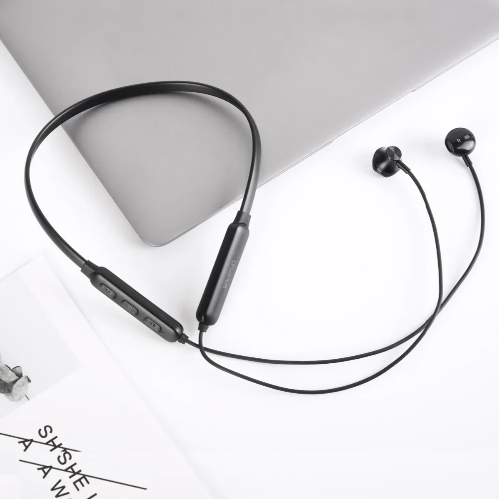 Wavefun Flex 2 Bluetooth V5.0 наушники Беспроводной гарнитура с лентой на шею для xiaomi iPhone Sumsung