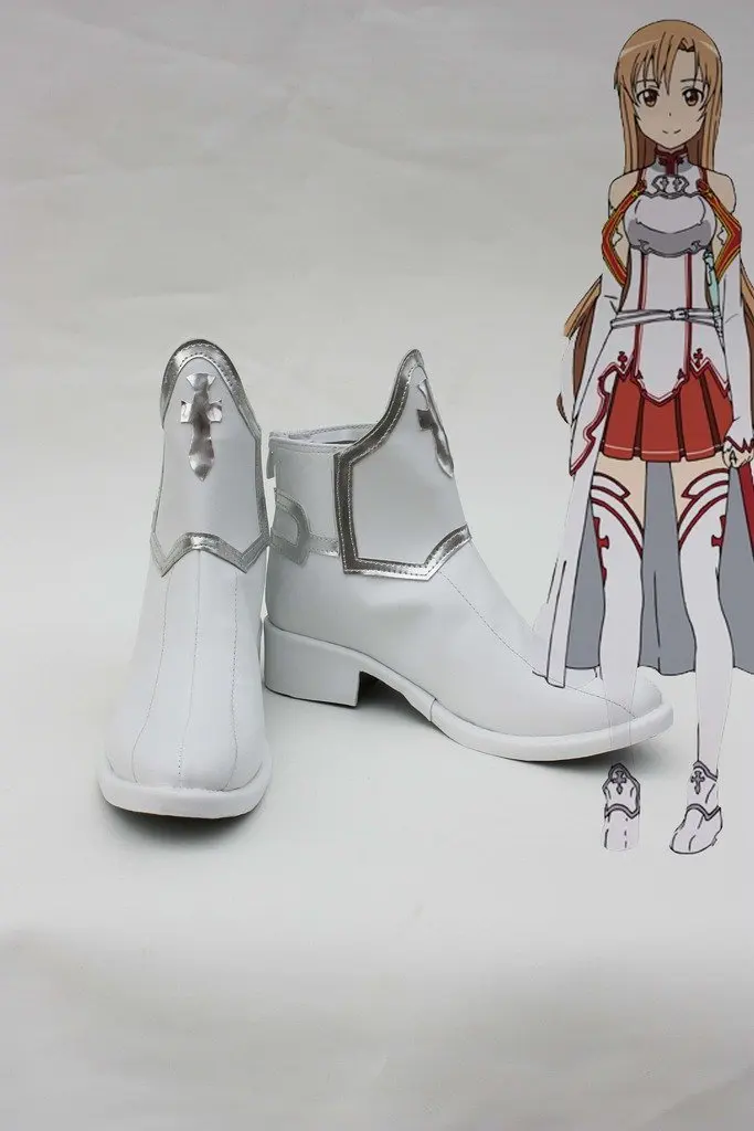 Хит продаж Аниме обувь для вечеринки в Стиле косплей Sword Art Online Юки костюм Asuna