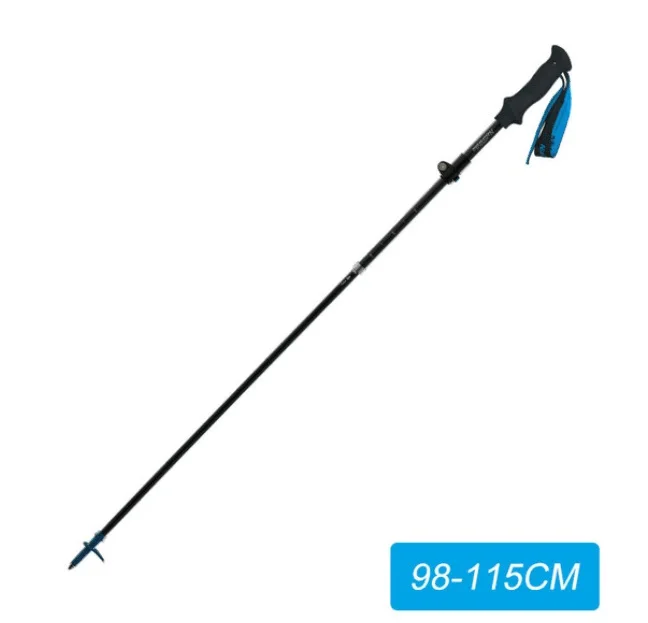 Blue 98-115cm Naturehike сверхлегкий 5 секций складной регулируемый трекинговые палки костыль из углеродного волокна Пеший Туризм палочки NH18D010-Z - Цвет: Blue 98-115cm