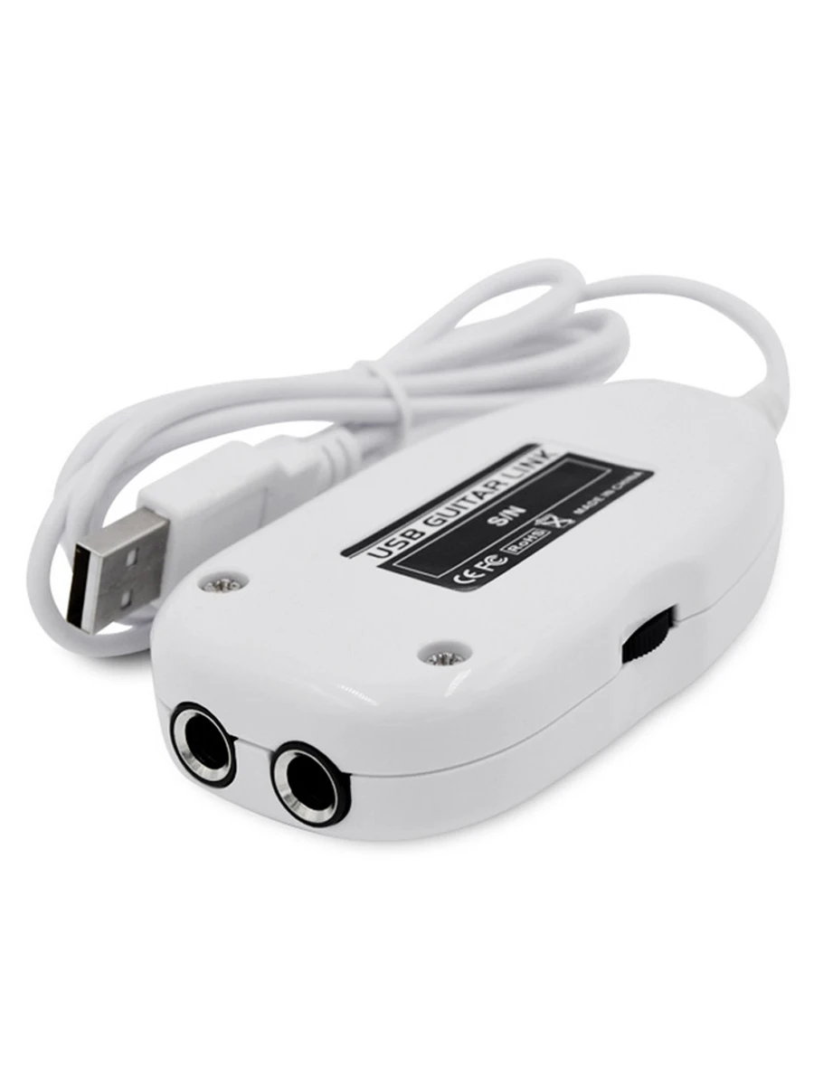 USB гитара со штекером 3 5 мм кабель для подключения к ПК/Mac запись звуковой эффект