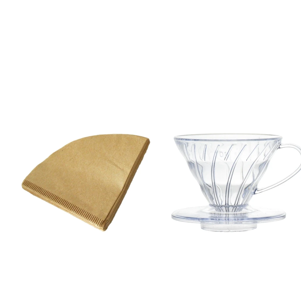 Pour Over Immersion Dripper+ 40Pcs Paper Filters for 1- 2 Cup Coffee Brewing |