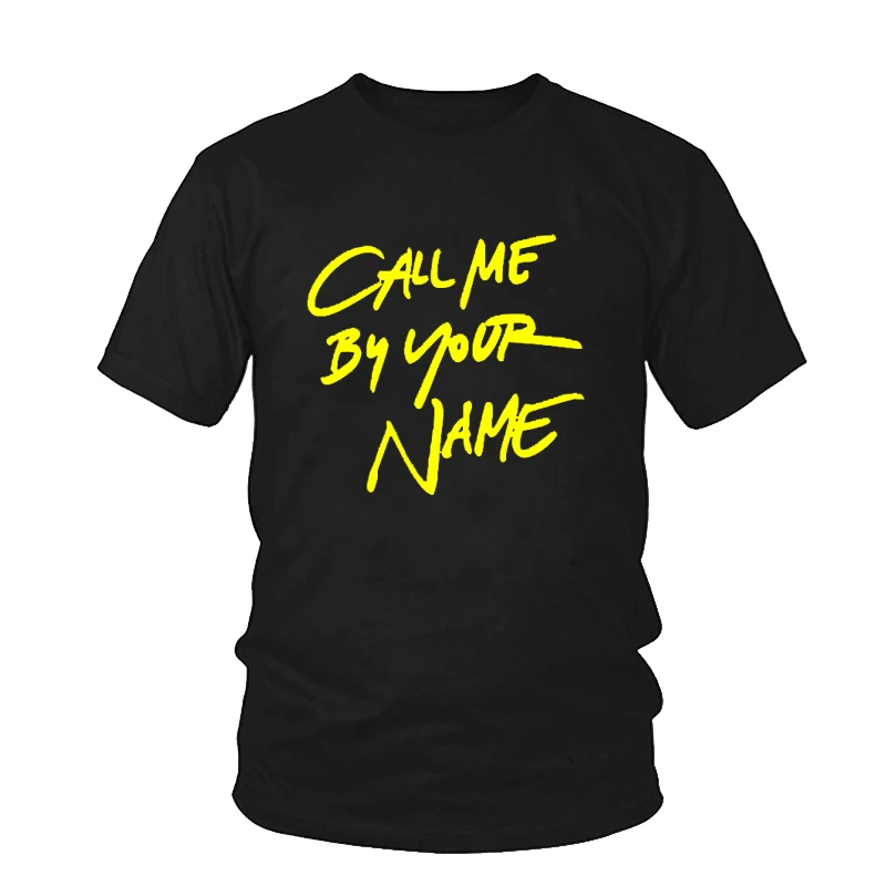Футболка женская с надписью Call Me By Your Name 100% хлопок | Женская одежда