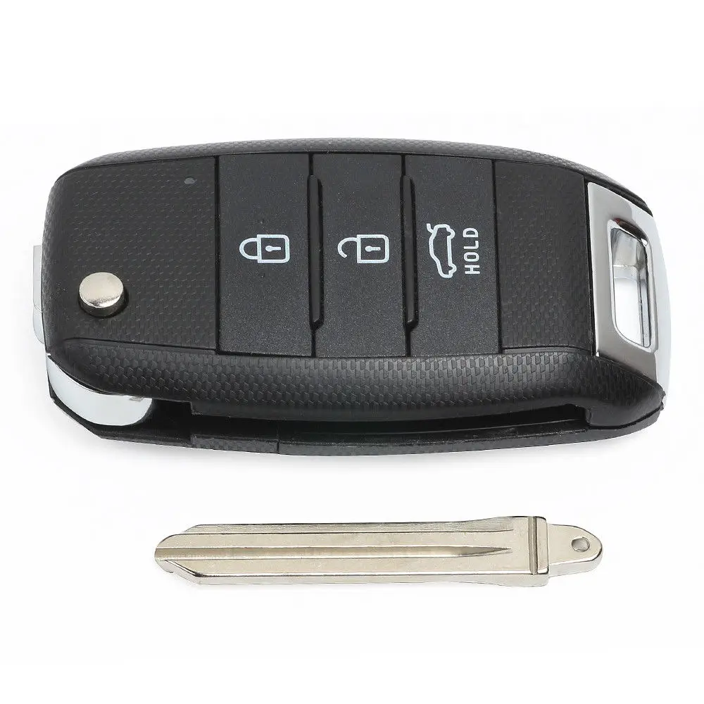 

Keyecu Flip Remote Key Fob 3 Button 433MHz 4D70 Chip for Kia K3 Forte 2013-2015