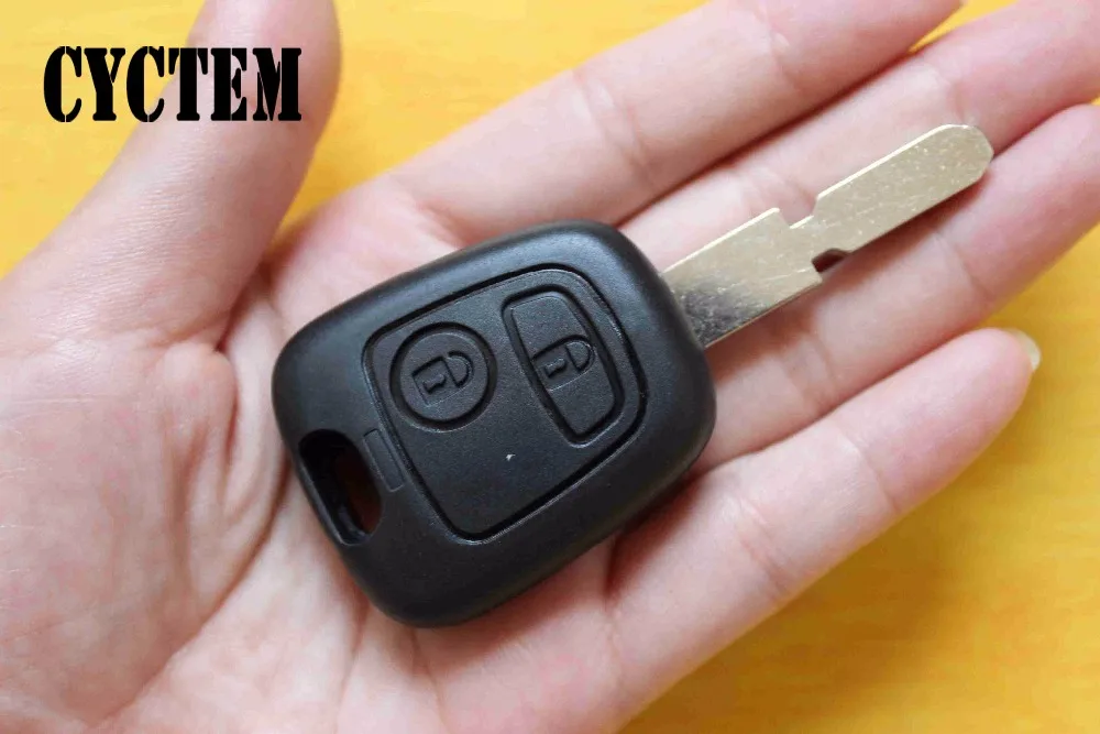 CYCTEM 2 кнопки пустой пульт дистанционного ключа оболочки подходит для peugeot 406