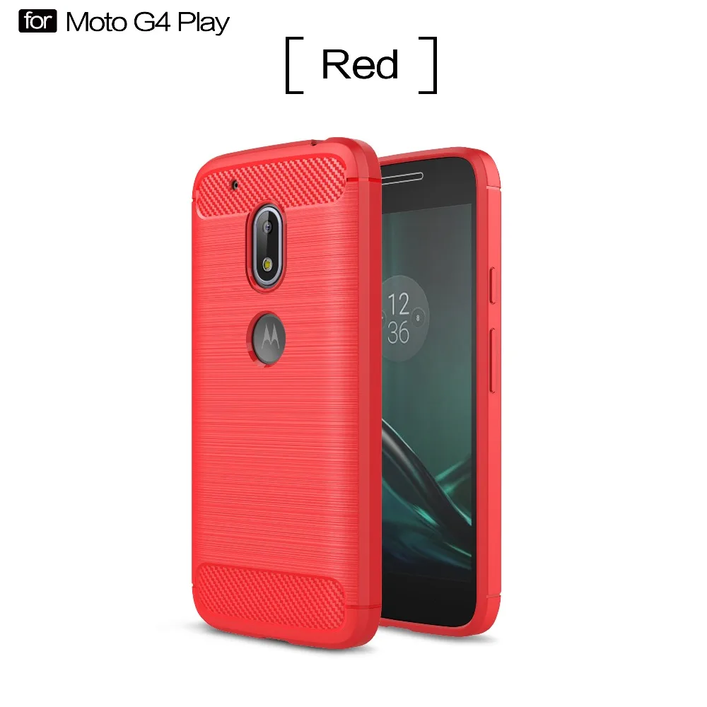 Для Moto G4 Play чехол тонкий прочный Панцири ударопрочный гибридный Мягкий